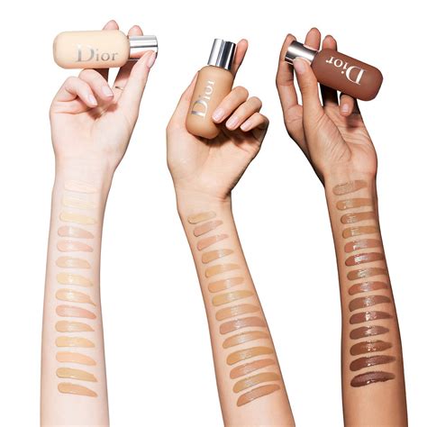 dior face and bidy foundation swatches|Dior foundation for face.